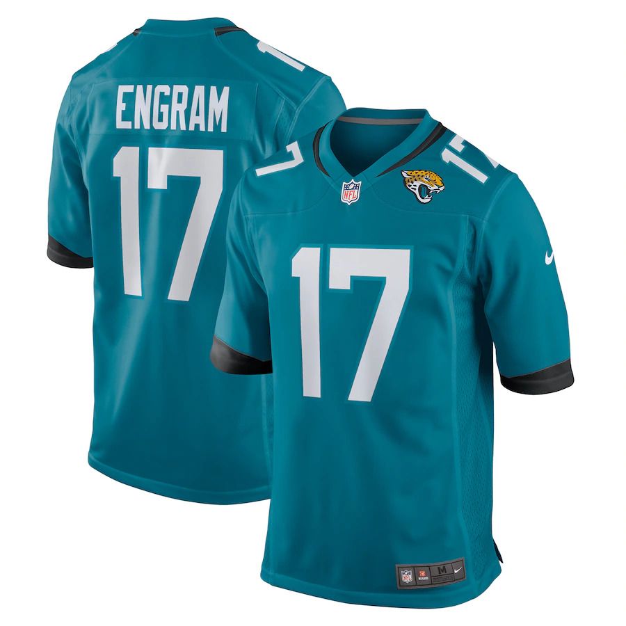 Men Jacksonville Jaguars #17 Evan Engram Nike Teal Game NFL Jersey->jacksonville jaguars->NFL Jersey